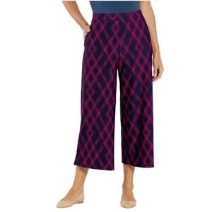 Jude Connally Women’s Lolly Wide Leg Pants Cropped Wrinkle Free Size Small
